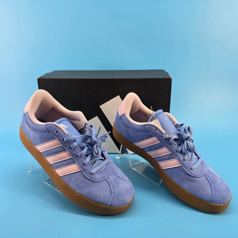 Adidas VL Court 3.0K Women/Junion Sneakers Blue Fusion / Pink KJ8592 Size 7 NWT